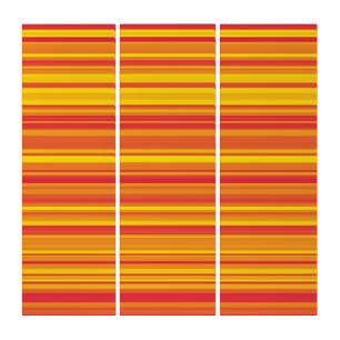 Orange Red Yellow Stripes Triptych