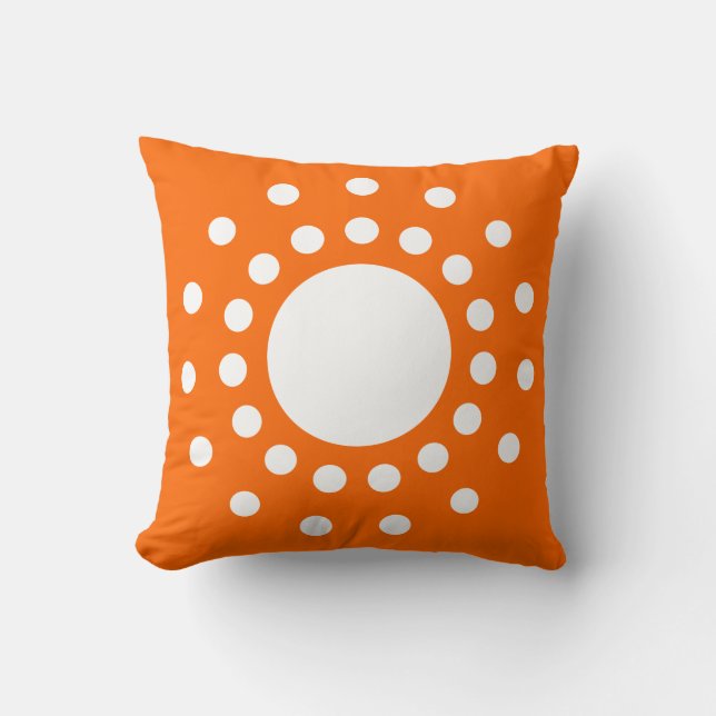 Orange Retro American MoJo Pillows (Front)