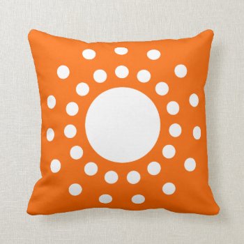 Orange Retro American Mojo Pillows by QuoteLife at Zazzle