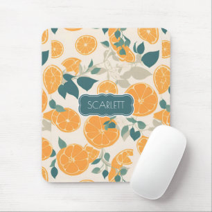 Orange Retro Colorful Personalized Pattern Mouse Pad