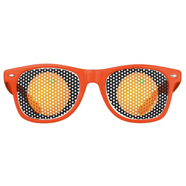 Orange Retro Sunglasses (Front)