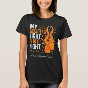 Orange Ribbon Daughter Prader Willi Syndrome T-Shirt