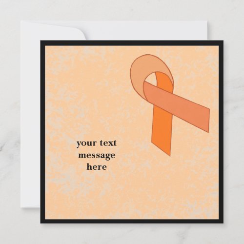 orange ribbon event invitation