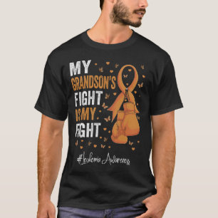 Orange Ribbon Grandson Leukemia Awareness T-Shirt