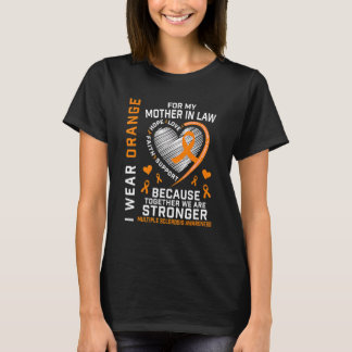 Orange Ribbon Ms Mother In Law Multiple Sclerosis T-Shirt