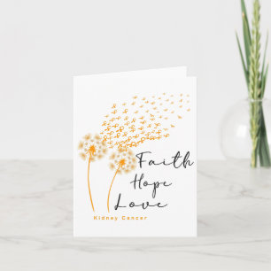 Orange Ribbon Resist The Storm Kidney Cancer Aware Card