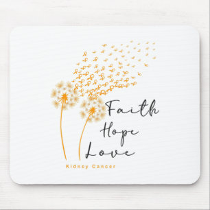 Orange Ribbon Resist The Storm Kidney Cancer Aware Mouse Pad