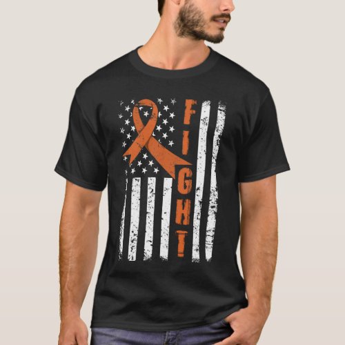 Orange ribbon sign _ Leukemia Awareness_fullprint T_Shirt