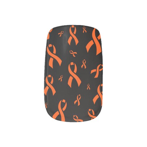 Orange Ribbons 2Multi Minx Nail Art