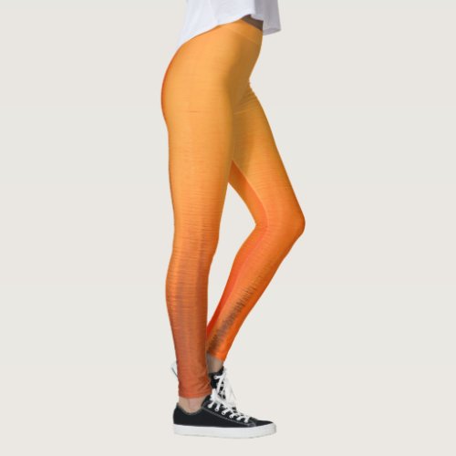 Orange Ripples Leggings