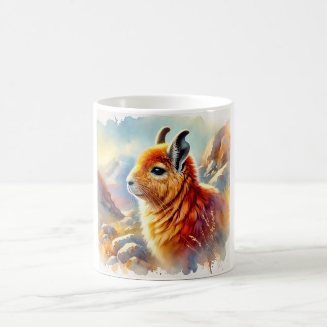 Orange Rock Viscacha 270824AREF117 - Watercolor Coffee Mug (Center)