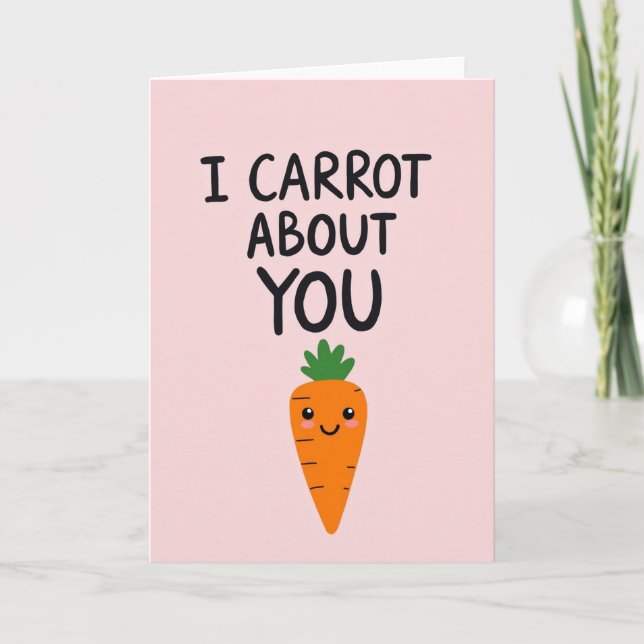 Orange Root Vegetable Card (Front)