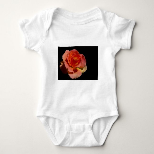 Orange Rose 2 Baby Bodysuit (Front)