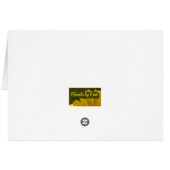 Orange Rose 2 on black Cards (Back Horizontal)