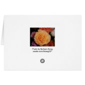 Orange Rose Cards (Back Horizontal)