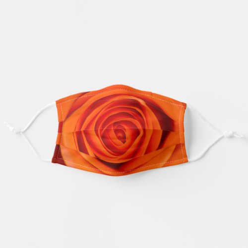 Orange rose Cloth face mask