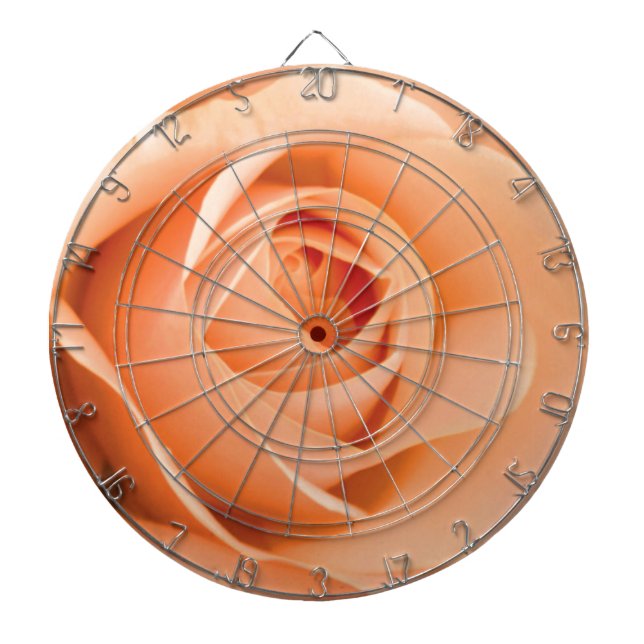 Orange Rose Dart Board (Front)
