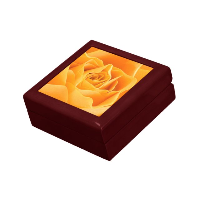 Orange Rose Flower Gift Box (Side)