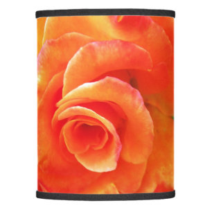 Orange rose flower lamp shade
