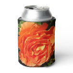 Orange Rose I Pretty Floral Can Cooler