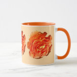 Orange Rose I Pretty Floral Mug