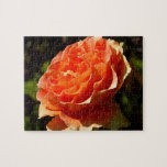 Orange Rose II Beautiful Floral Jigsaw Puzzle