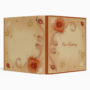 Orange Rose in the Fall Binder