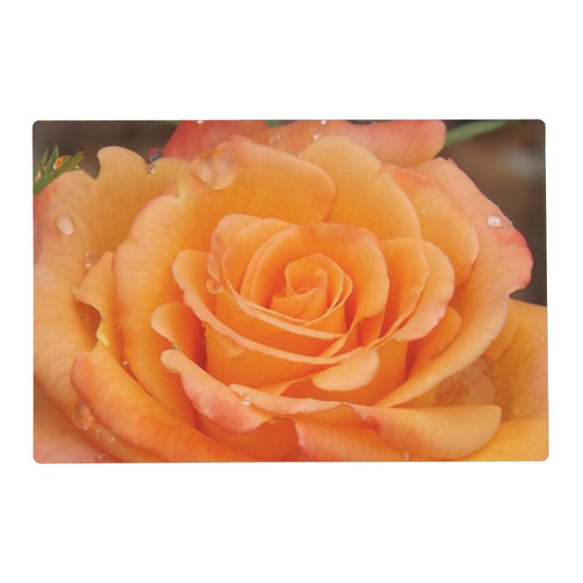 Orange Rose Laminated Placemat (Front)