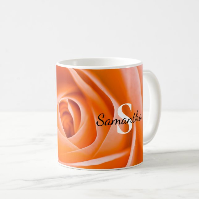 Orange Rose Mug (Front Right)