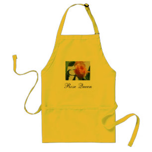 orange rose, Rose Queen Adult Apron