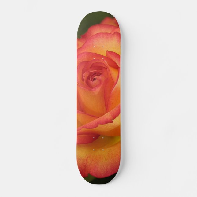 Orange Rose Skateboard Deck (Front)