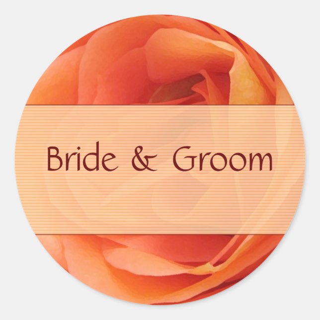 Orange Rose Stickers (Front)