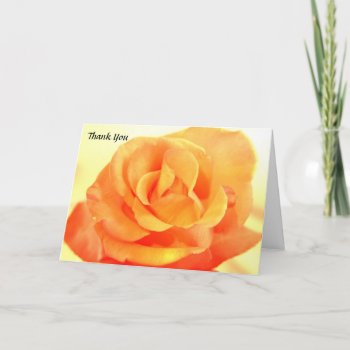 Orange Rose Wedding You Card by ChristyWyoming at Zazzle