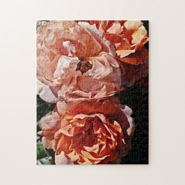 Orange Roses Artsy Style Puzzle (Vertical)