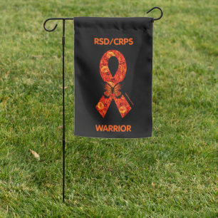 Orange Roses/Butterfly Ribbon...RSD/CRPS Garden Fl Flag