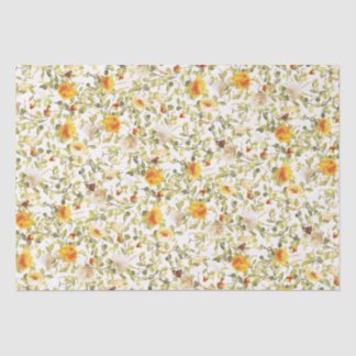 Orange Roses Victorian Inspired Tissue Paper