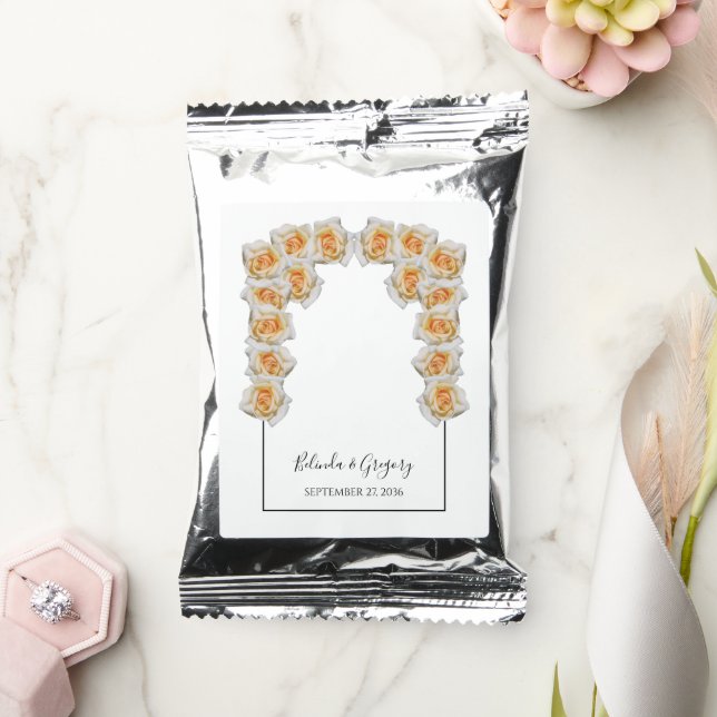 Orange Roses Wedding  Coffee Drink Mix (Wedding)