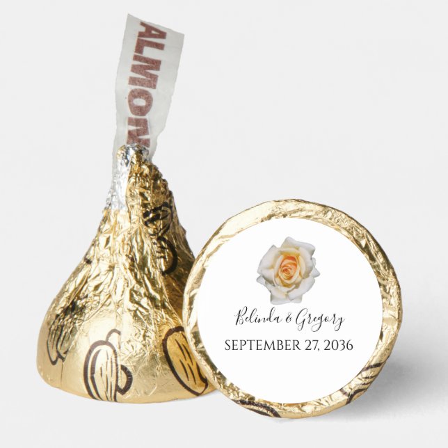 Orange Roses Wedding  Hershey®'s Kisses® (Front)