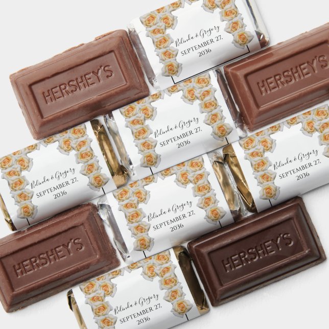 Orange Roses Wedding   Hershey's Miniatures (Assorted)