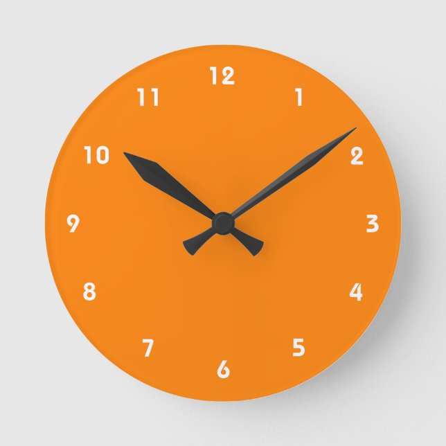 Orange Round Clock (Front)