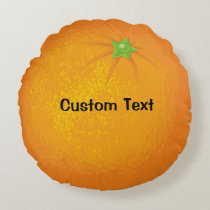 Orange Round Pillow