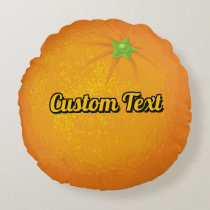 Orange Round Pillow