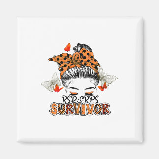 Orange Rsdcrps Messy Bun Girl Survivor Believe Sup Magnet