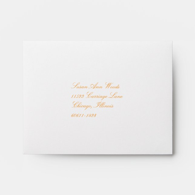 Orange RSVP Envelope (Front)