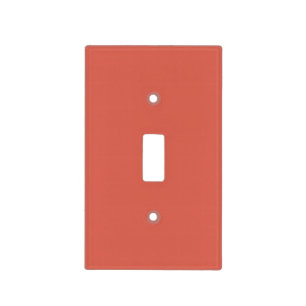 Orange Rust Ripe Apricot 2015 Color Trend Template Light Switch Cover
