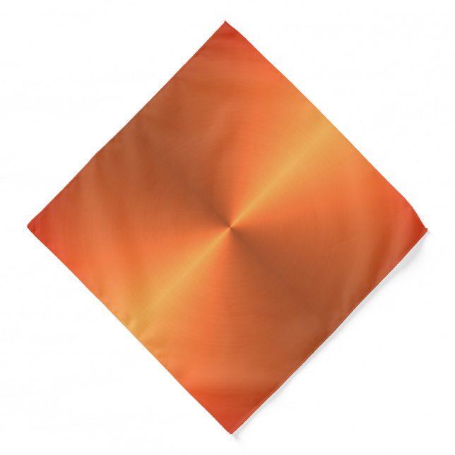 Orange Rust Shine Bandana (Front)