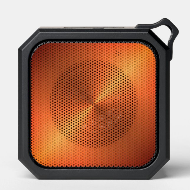 Orange Rust Shine Bluetooth Speaker (Front)