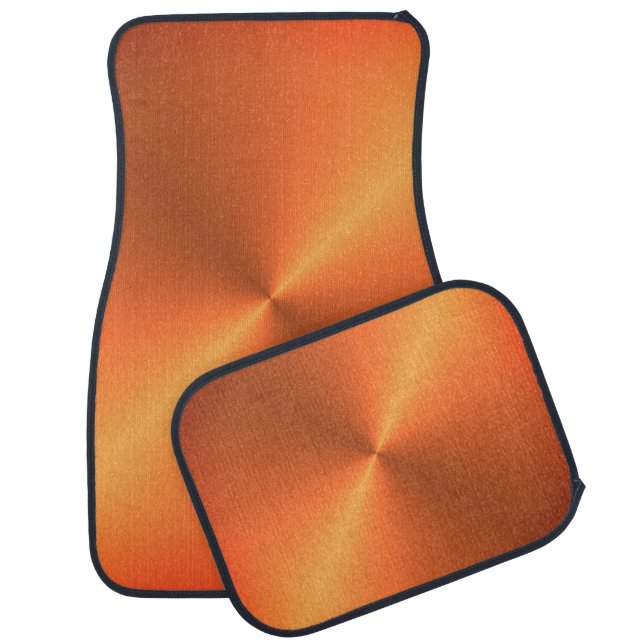 Orange Rust Shine Car Floor Mat (Set)
