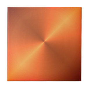 Orange Rust Shine Ceramic Tile