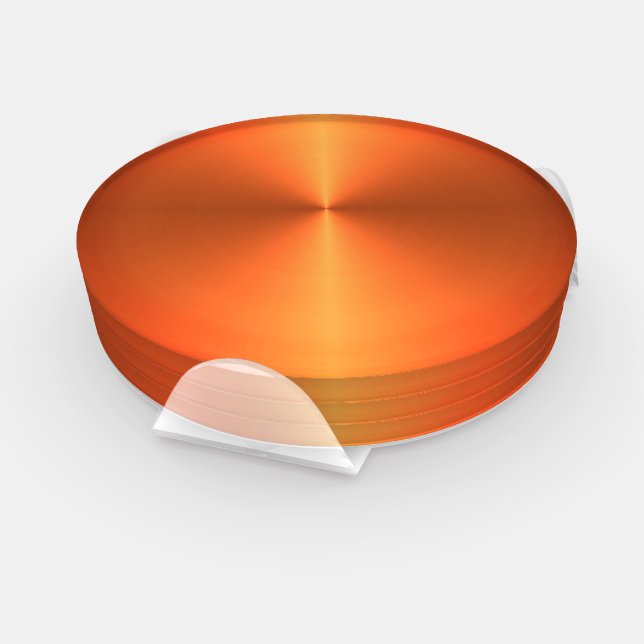 Orange Rust Shine Coaster Set (Set)